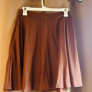 Unique Vintage brown swing skirt
